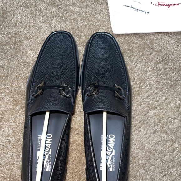 Salvatore Ferragamo Grandioso US Mens 9 EE Nero Calf New in Box main image 6